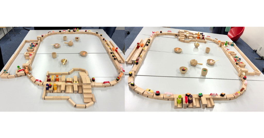 子どもの遊びが広がる瞬間🧩家庭で生まれた「回転寿司」の世界